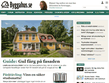 Tablet Screenshot of byggahus.se